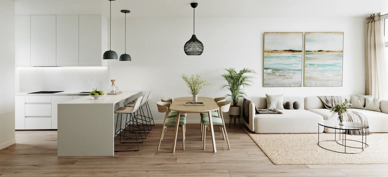 03 modern open concept living